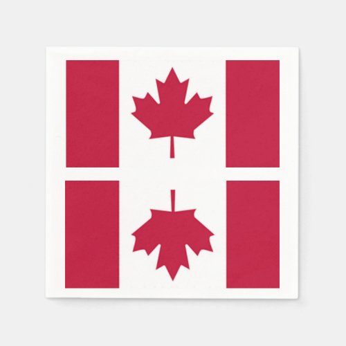Canadian Flag Napkin