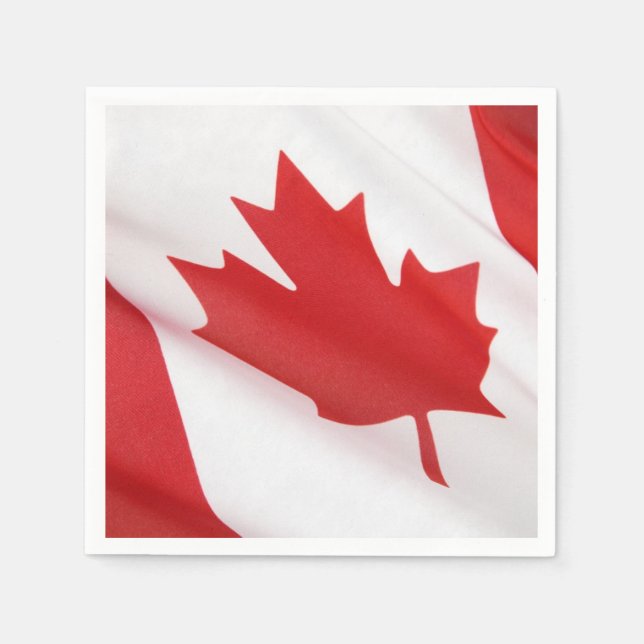 Canadian flag napkins (Front)