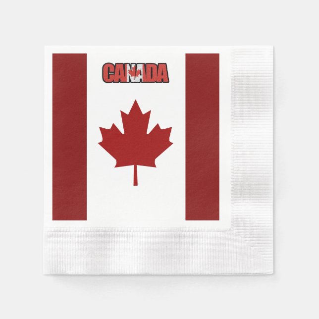 Canadian flag     napkins (Front)