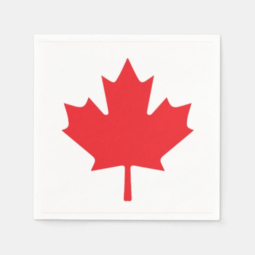 Canadian Flag Napkins