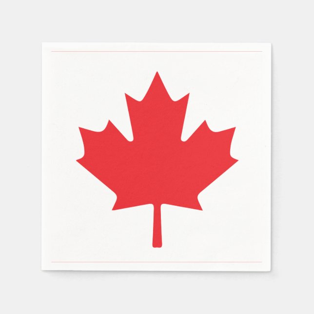 Canadian Flag Napkins (Front)