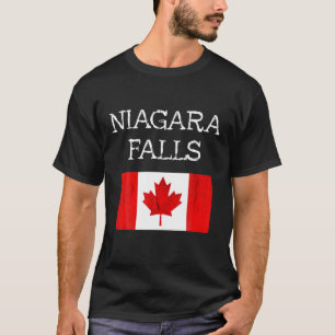 Canadian Flag Niagara Falls Tourist Canada Canadia T-Shirt