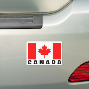 Canadian flag of Canada custom bumper Car Magnet
