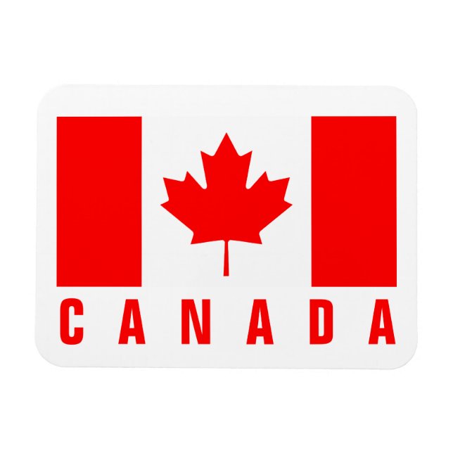 Canadian flag of Canada fridge Magnet (Horizontal)