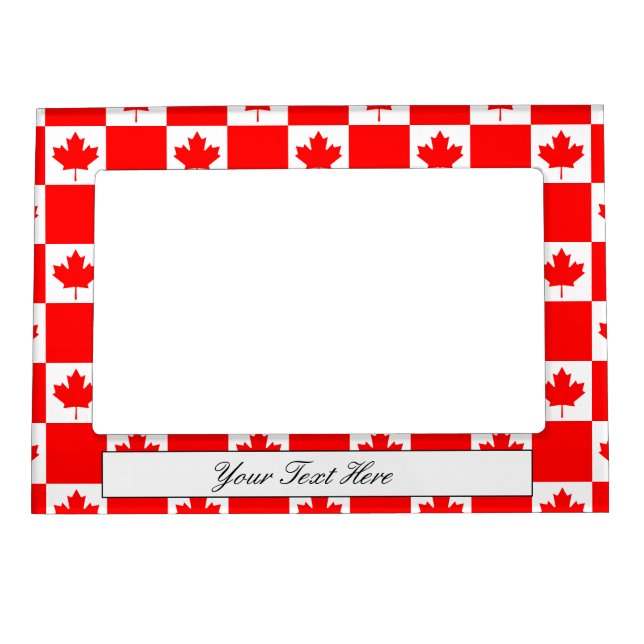 Canadian flag of Canada magnetic photo frame (Front)
