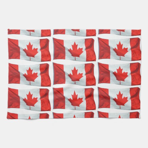 Canadian Flag of Canada Maple Leaf Patriotic Image Towel