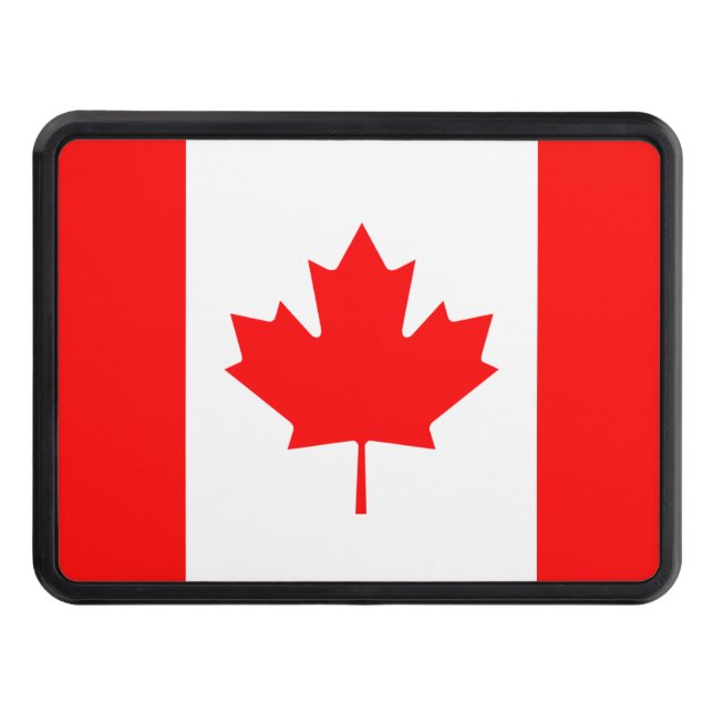 Canadian Flag of Canada Maple Leaf Tow Hitch Cover (Front)