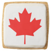 Canadian Flag of Canada Red Maple Leaf Cookies (Front)