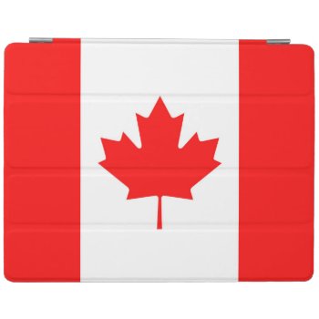 Canadian Flag Of Canada Red Maple Leaf Ipad Cover by Classicville at Zazzle