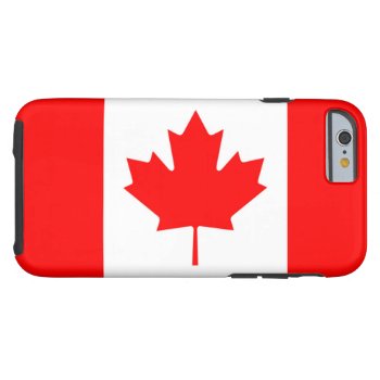 Canadian Flag Of Canada Red Maple Leaf Iphone 6 Tough Iphone 6 Case by Classicville at Zazzle