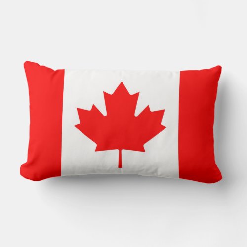 Canadian Flag of Canada Red Maple Leaf Pillow