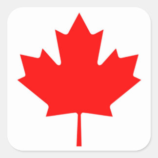 Canadian Flag of Canada Red Maple Leaf Stickers