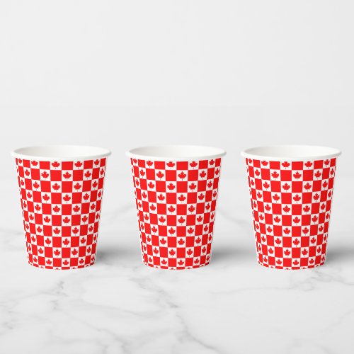 Canadian flag Paper Cups for Canada Day party