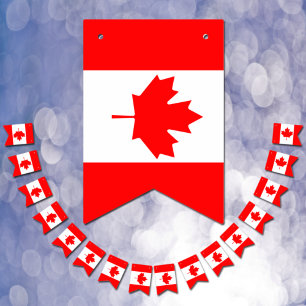 Canadian Flag, Party Banners, Wedding, Canada  Bunting Flags