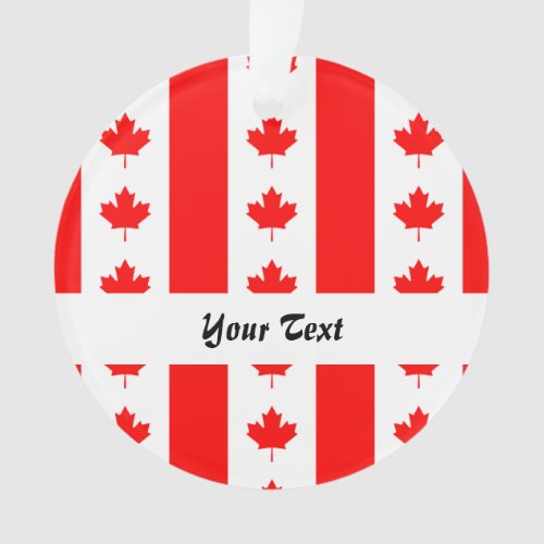 Canadian flag pattern ornament