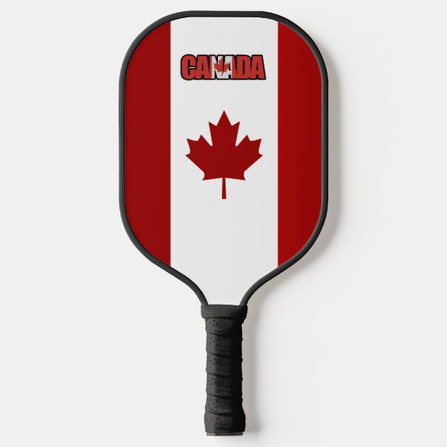 Canadian flag pickleball paddle (Front)
