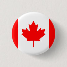 Canadian flag pinback buttons