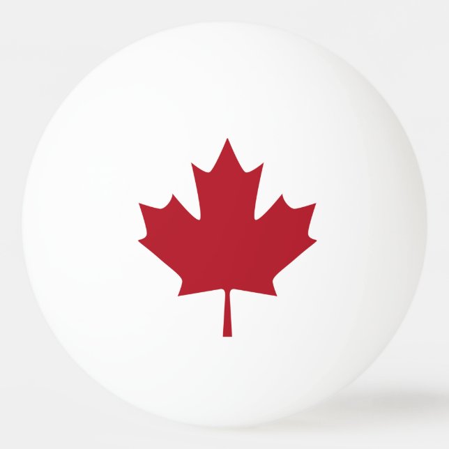 Canadian Flag Ping Pong Ball (Front)
