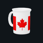 Canadian Flag Pitcher<br><div class="desc">Add a touch of Canadian pride to your kitchen with our exclusive pitcher featuring the flag of Canada! Crafted with meticulous attention to detail, this pitcher is more than just a functional item; it’s a celebration of Canada’s heritage and cultural identity. The elegant design prominently displays the iconic Canadian flag,...</div>