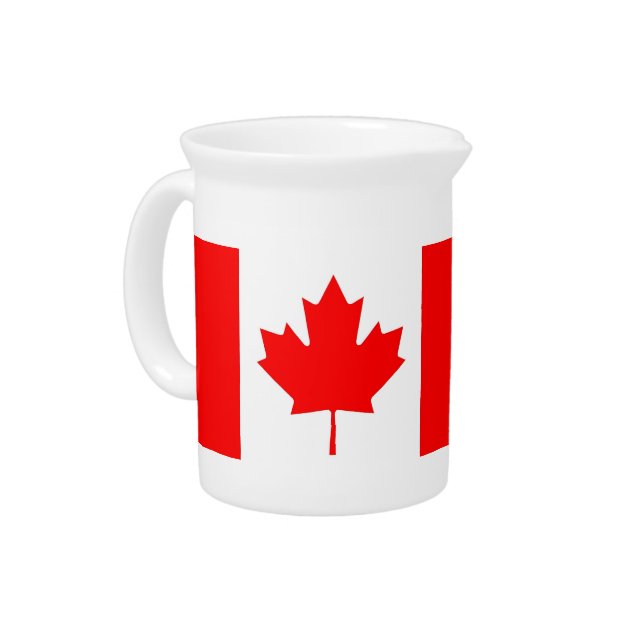 Canadian Flag Pitcher (Left)