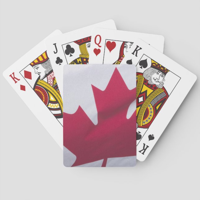 Canadian Flag. Poker Cards (Back)