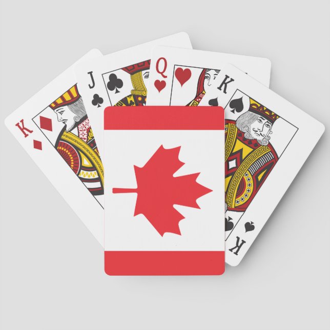 Canadian Flag Poker Cards (Back)