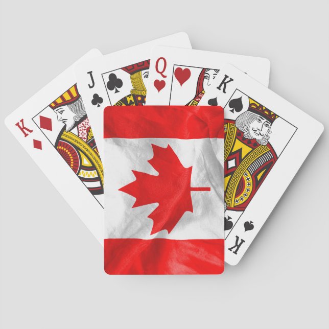 Canadian Flag Poker Cards (Back)