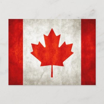 Canadian Flag Postcard by KingdomArt at Zazzle