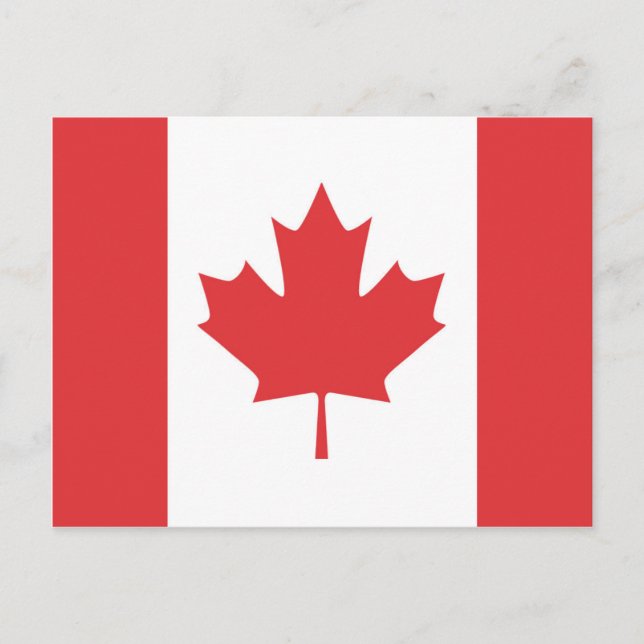 Canadian Flag Postcard (Front)