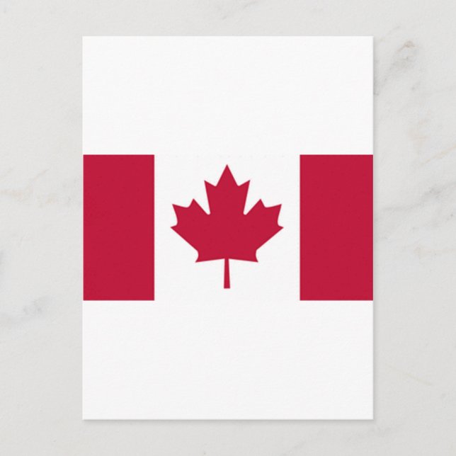 Canadian Flag Postcard (Front)
