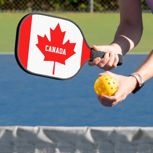 Canadian flag racket Custom sports Pickleball Paddle