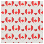 Canadian Flag &amp; Red Heart fashion Fabric /Canada