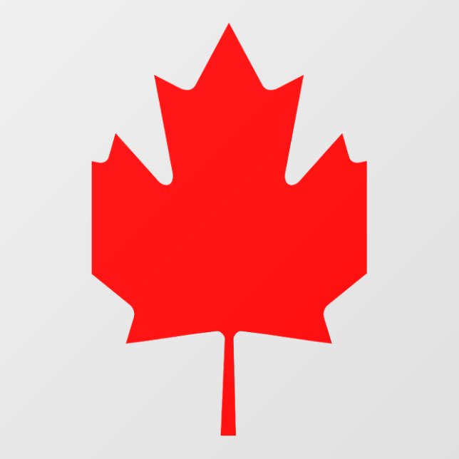 Canadian Flag Red Maple Leaf Cutout (Front)