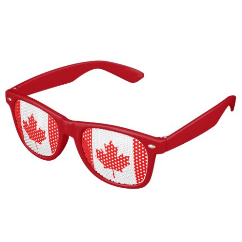Canadian flag retro sunglasses