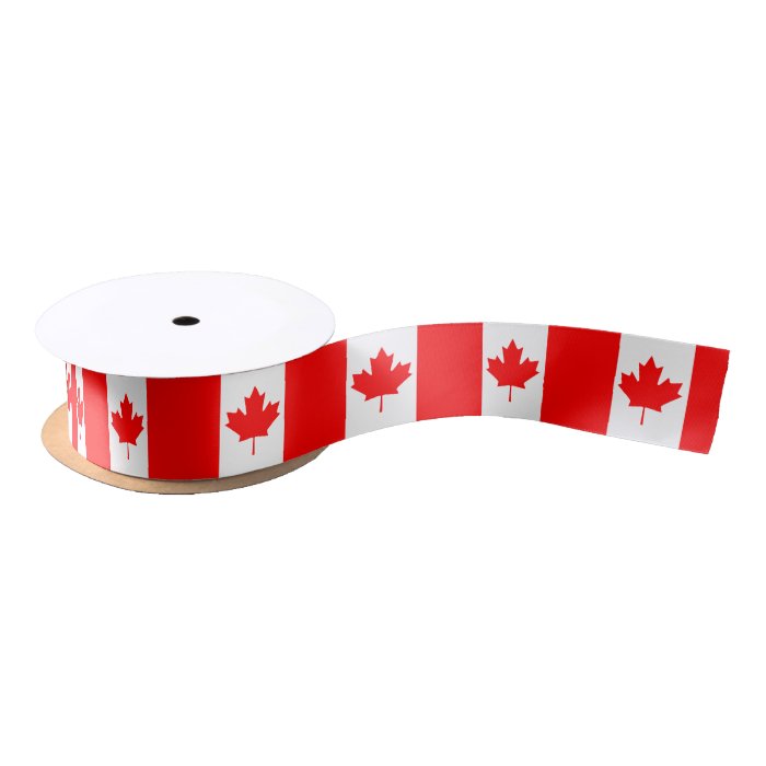 Canadian flag ribbon Zazzle