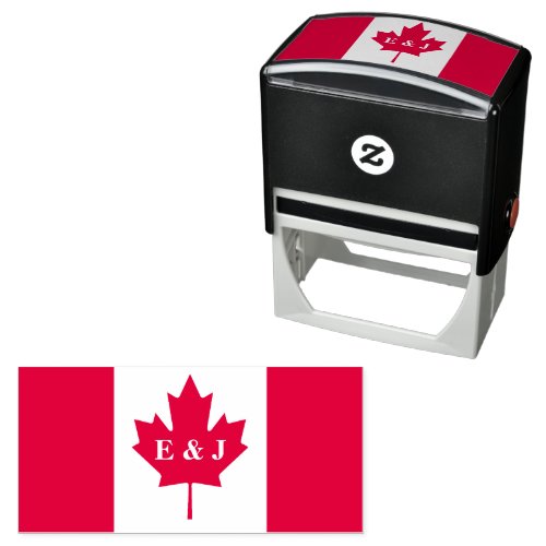 Canadian Flag Self_inking Stamp