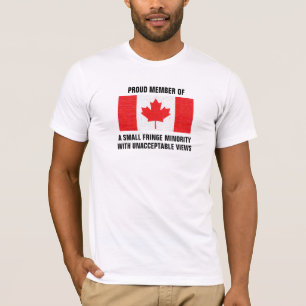 Canadian Flag Small Fringe Minority T-Shirt