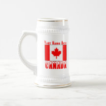 Canadian Flag Snow Capped Canada and Your Name 2