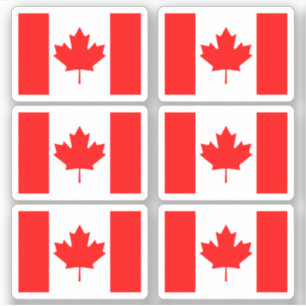 Canadian flag sticker