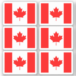 Canadian flag sticker