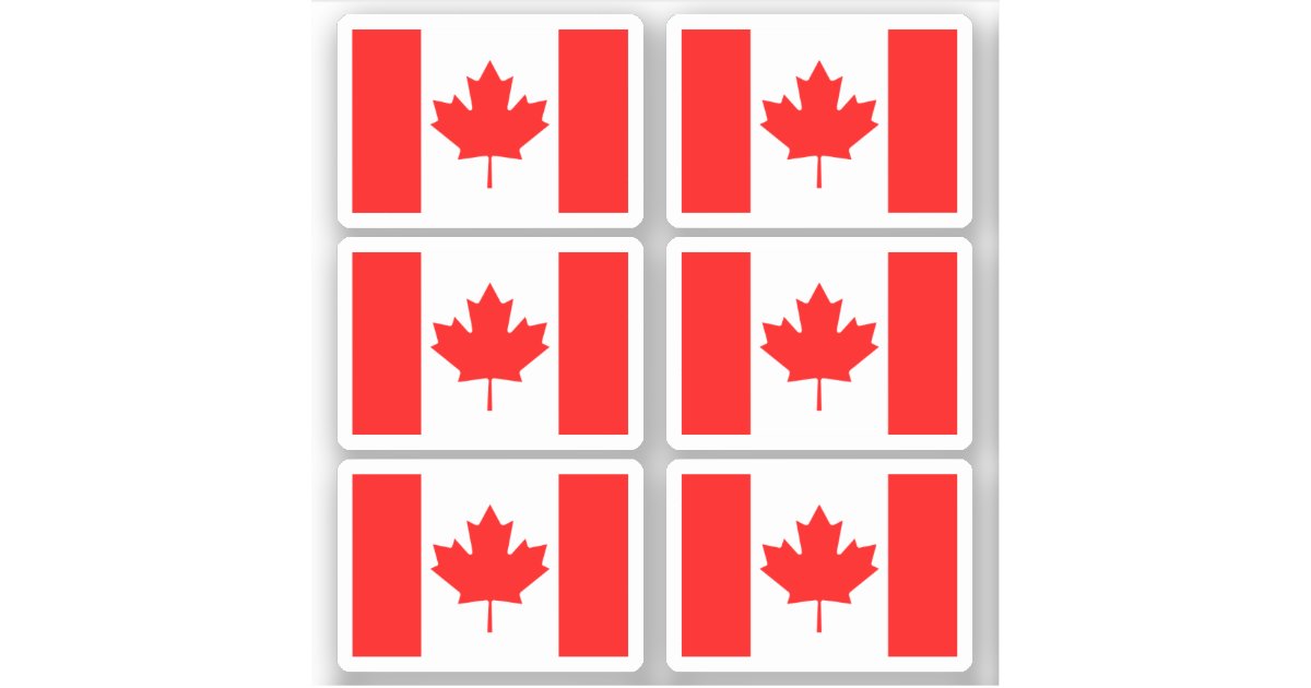 Canadian flag sticker | Zazzle