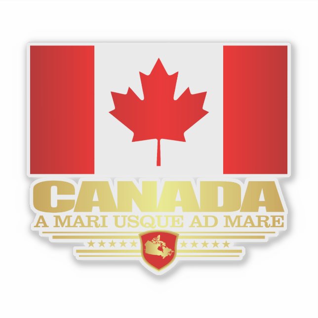 Canadian Flag Sticker (Front)