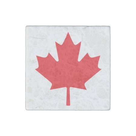 Canadian Flag Stone Magnet