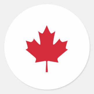 Canadian Flag T-shirts and Apparel Classic Round Sticker