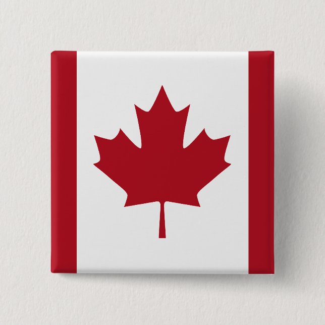 Canadian Flag T-shirts and Apparel Pinback Button (Front)
