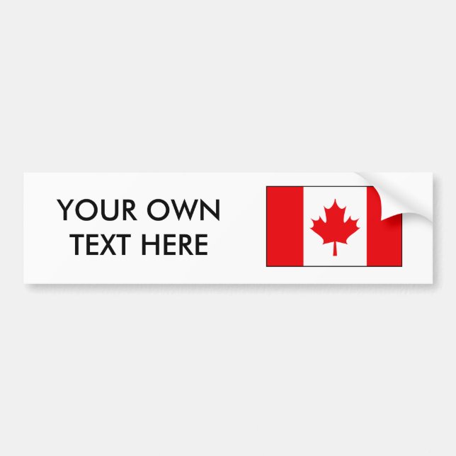 Canadian Flag T-shirts and Gifts Bumper Sticker (Front)