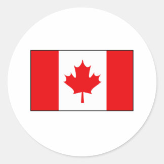 Canadian Flag T-shirts and Gifts Classic Round Sticker