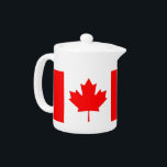 Canadian Flag Teapot<br><div class="desc">Elegant Teapot with Flag of Canada. This product its customizable.</div>