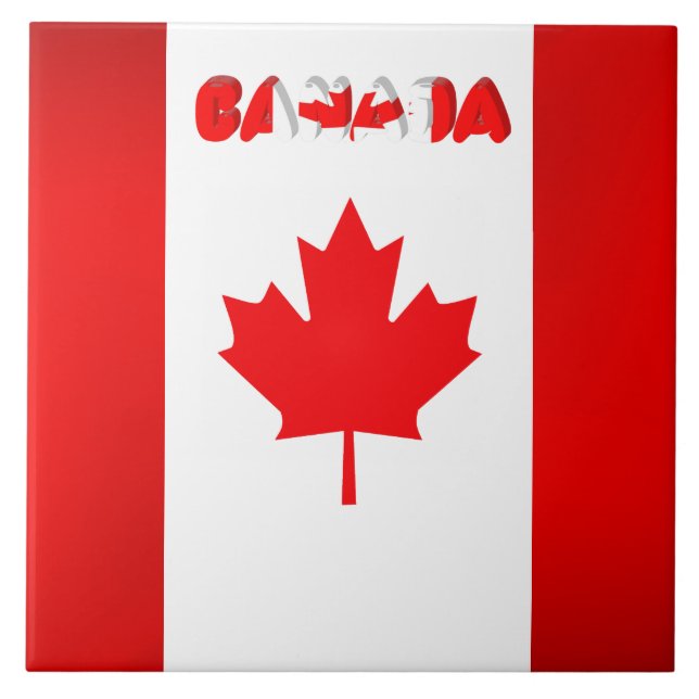 Canadian flag tile (Front)