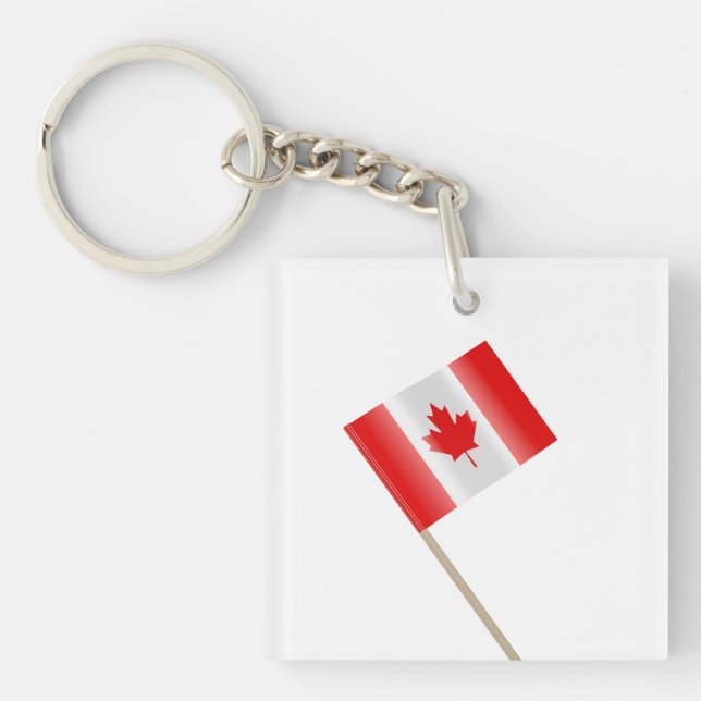 Canadian flag toothpick keychain (Front)